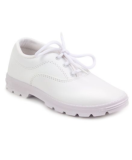 Prefect By Liberty School Shoes With Tie Up Style - White
