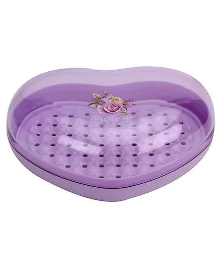 Heart Shape Soap Case - Purple