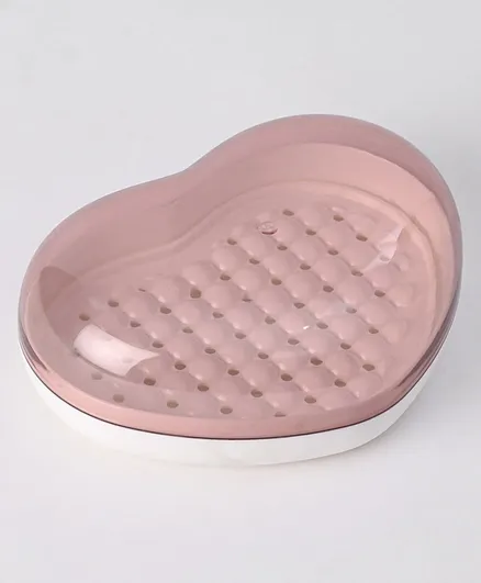 Heart Shape Soap Case - Peach