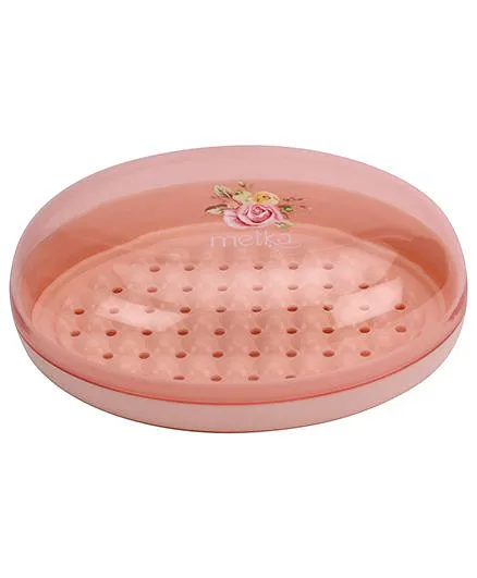 Oval Shape Soap Case - Peach