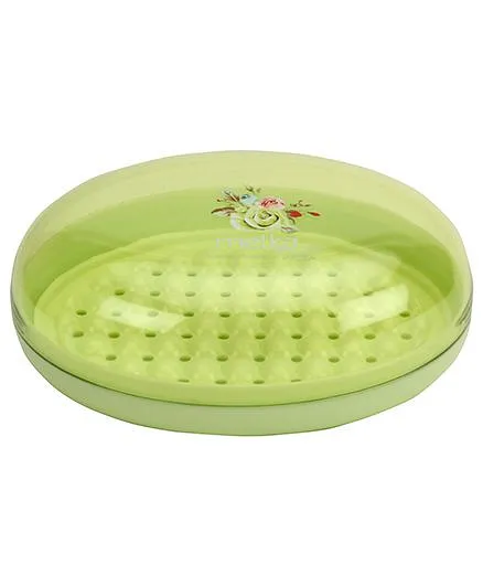 Oval Shape Soap Case - Green