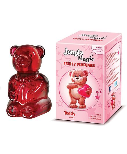 Jungle Magic Cuddly Teddy Fruity Perfume Red - 60 ml (Packaging may vary)