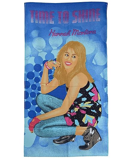 Disney Hannah Montana Printed Towel - Blue