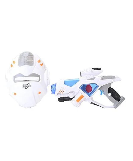 Simba Space Defender Gun And Mast Set - White