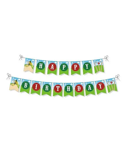 Prettyurparty Cricket Theme Bunting - Multicolor