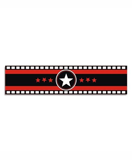 Prettyurparty Hollywood Wrist Bands - Red and Black