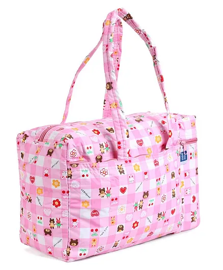 Mee Mee Diaper Bag With Bottle Warmer - Pink