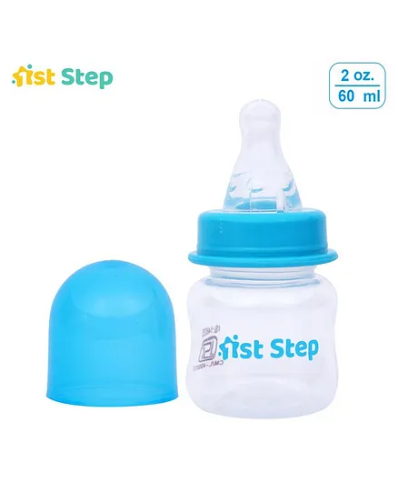 1st Step 60Ml Ultra Clear BPA Free Polypropylene Feeding Bottle - Blue