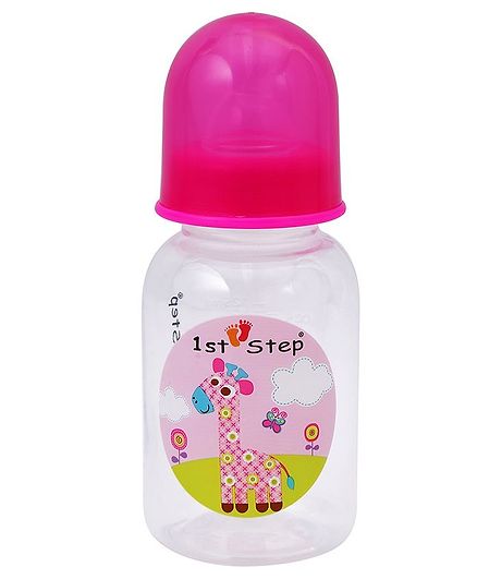 1st Step BPA Free Polypropylene Feeding Bottle Pink - 125 ml