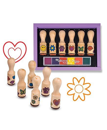 Melissa & Doug 2407 Happy Handle Stamp Set - Multi Color