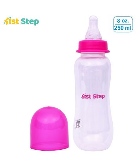 1st Step Feeding Bottle White Purple - 250 ml