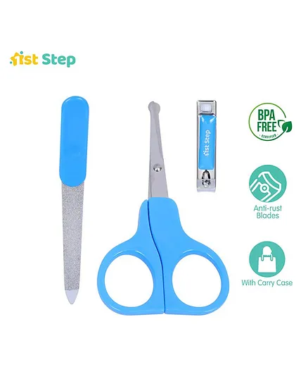 1st Step Manicure Set Containing Nail Clipper, Scissors And Nail Trimmer (Color May Vary)