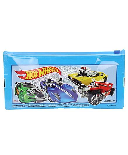 Hot Wheels Sparkle Pencil Pouch - Blue
