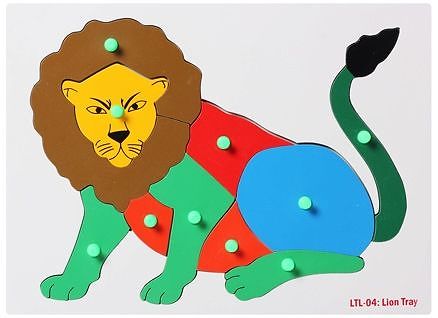Little Genius - WOoden Lion Tray Board