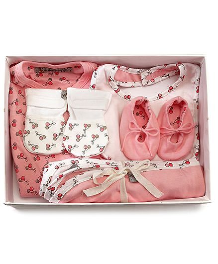 Mi Dulce An'ya Organic Cotton Gift Set Pack of 5 - Pink