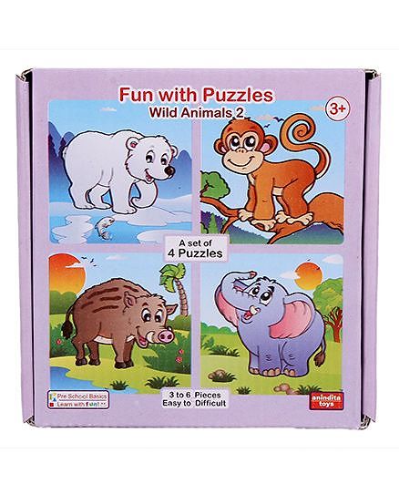 Anindita Fun With Puzzles - Wild Animals II