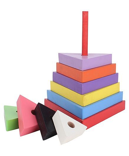 Anindita Toys Stacking Triangles Towers - 9 Pieces