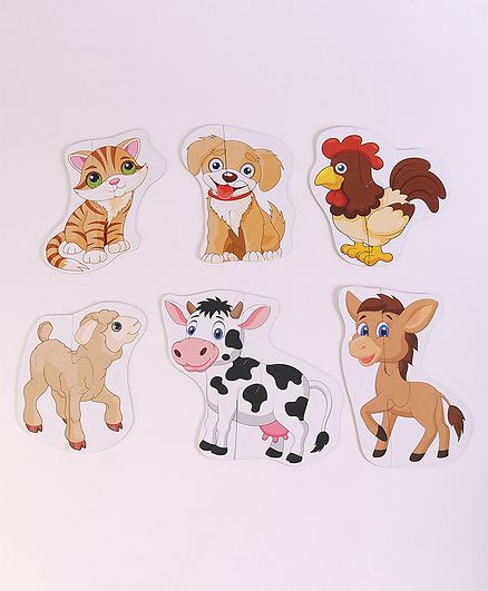Anindita Toys Toddler Puzzles - Domestic Animals