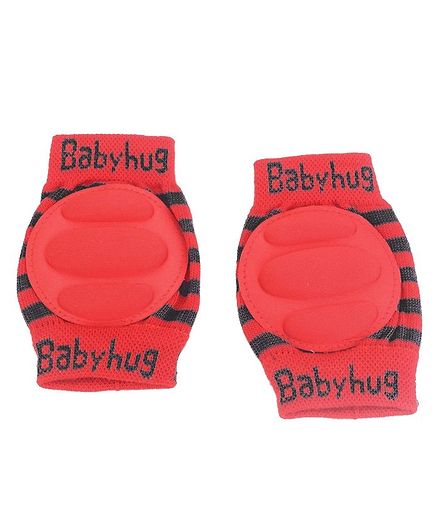 Babyhug Elbow & Knee Protection Pads Protection Pads - Red & Grey