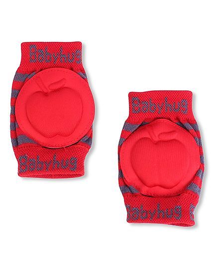 Babyhug Elbow & Knee Protection Pads Apple Design - Red & Grey