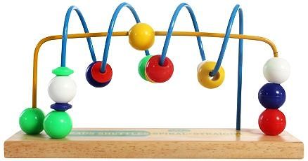 Little Genius Wooden Beads Shuttles - Multicolour
