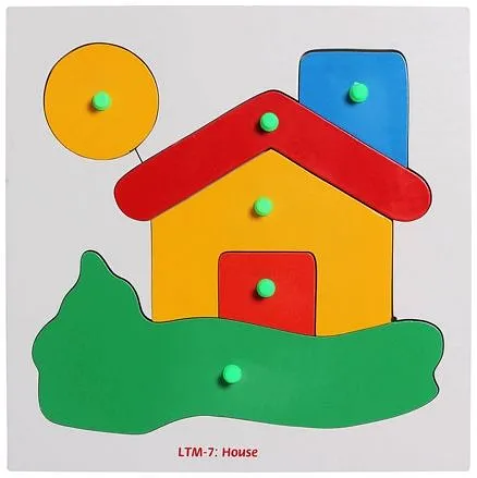Little Genius -  Wooden House Puzzle