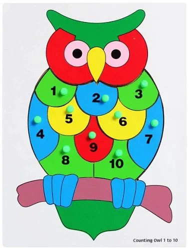 Little Genius - Wooden Counting Owl 1-10