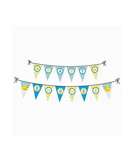 Prettyurparty Rubber Ducky Baby Shower Bunting