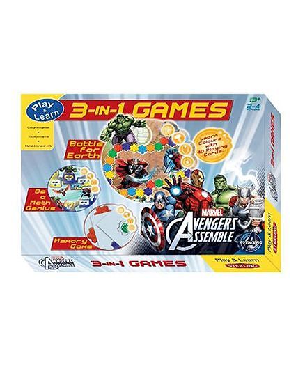 Sterling Marvel Avengers Assemble 3 In 1 Game