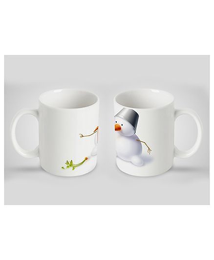 Stybuzz Kids Ceramic Mug Snowman Print Multicolor 300 ml - Single Piece
