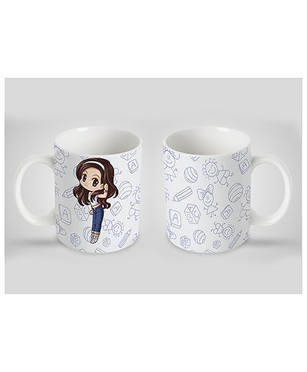 Stybuzz Kids Ceramic Mug Alphabet Print Multicolor 300 ml - Single Piece