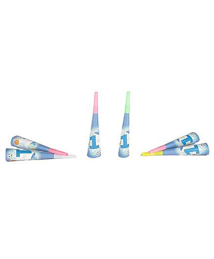 Funcart Sporty At 1 Theme Horns Pack of 6