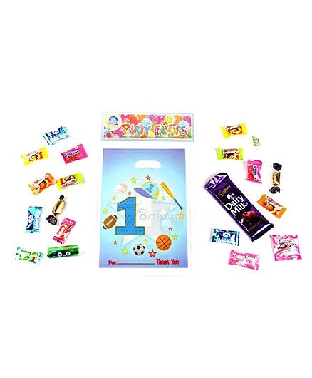 Funcart Sporty At 1 Theme Loot Bags - Blue