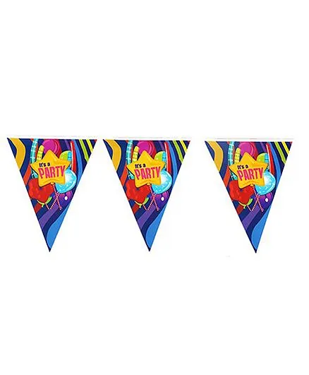 Funcart Fun & Frolic Party Theme Triangular Flag Banner