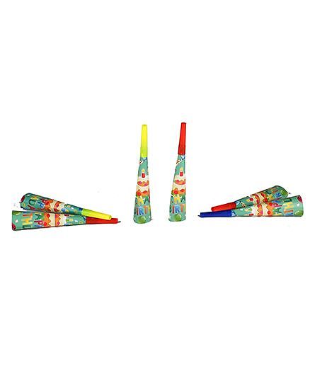 Funcart Frolic Birthday Theme Horns - Pack of 6