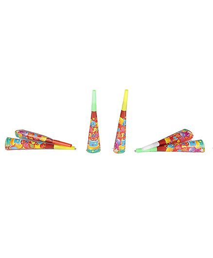 Funcart Three Tier Cake Theme Horns - Pack of 6