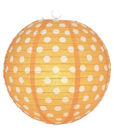 Funcart Polka Dot Paper Lantern - Orange