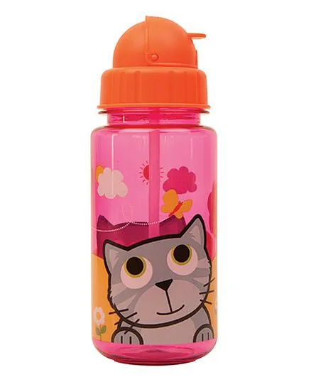 Tum Tum Flip Top Water Bottle Bluebell - Pink & Orange