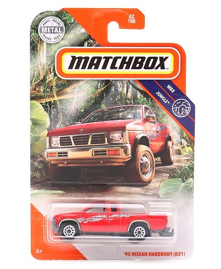 Matchbox Die Cast Free Wheel 95 Nissan Hardbody Toy Car - Red