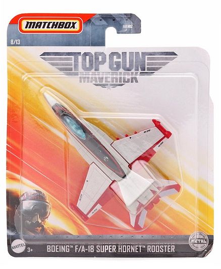 Matchbox Die Cast Super Hornet Rooster Toy Plane - Grey