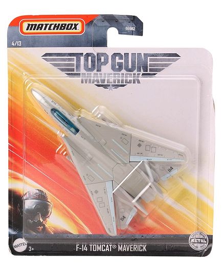 Matchbox Die Cast Free Wheel F14 Combat Plane - Grey