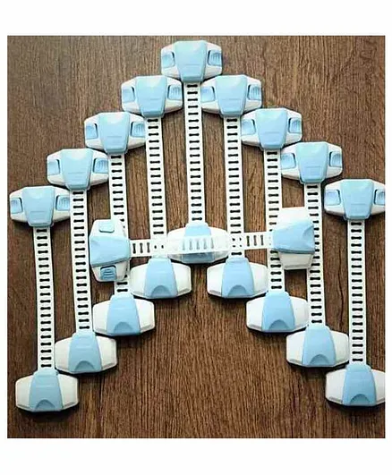 Blossom Adjustable Multi Utility Latch Pack of 12 - Blue