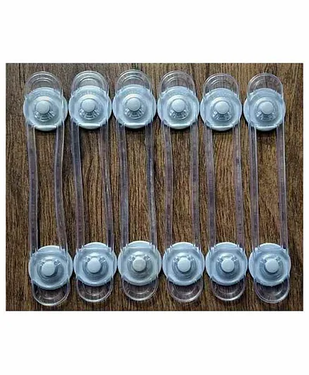 Blossom Child Proofing Multi Utility Latch Pack of 6 - Grey