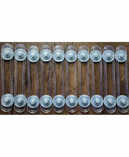 Blossom Child Proofing Multi Utility Latch Pack of 10 - Grey