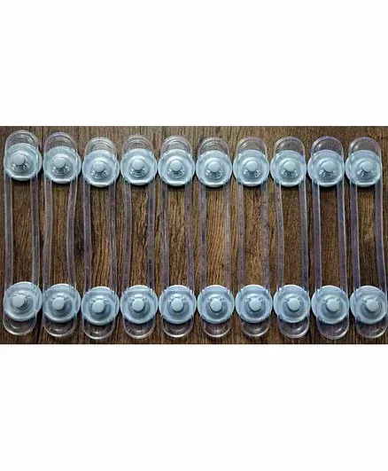Blossom Child Proofing Multi Utility Latch Pack of 10 - Grey