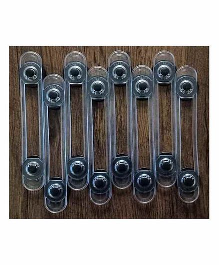 Blossom Child Proofing Multi Utility Waterproof Latch Pack of 8- Black