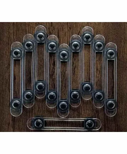 Blossom Child Proofing Multi Utility Waterproof Latch Pack of 10 - Black