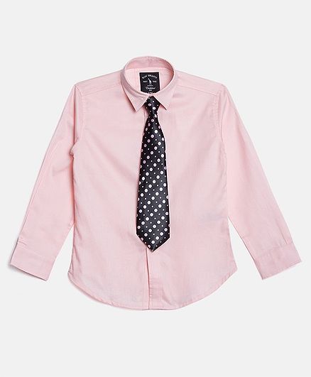 Blue Giraffe Full Sleeves Shirt - Pink