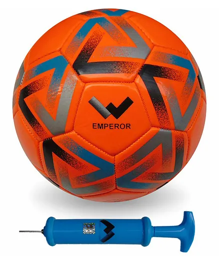 Wasan Emperor Football with Pump Size 5 - Orange