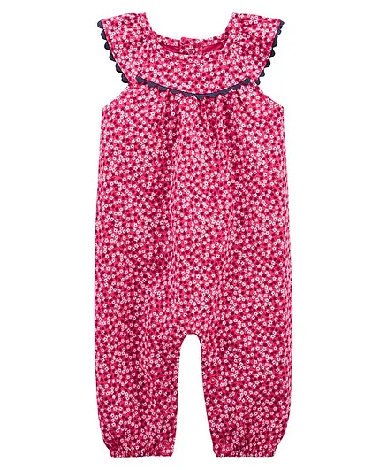 Carter's Floral Romper - Pink